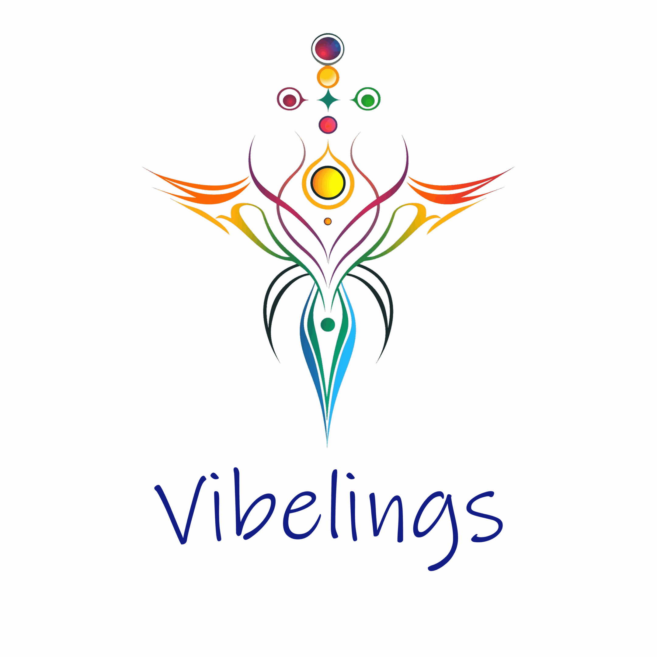 Colorful abstract design with "Vibelings" text.
