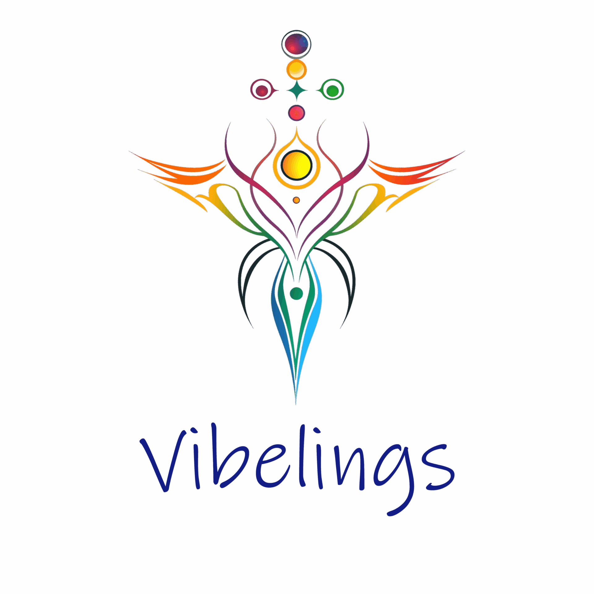 Colorful abstract design with "Vibelings" text.